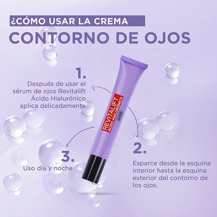 Crema de ojos con ácido hialurónico